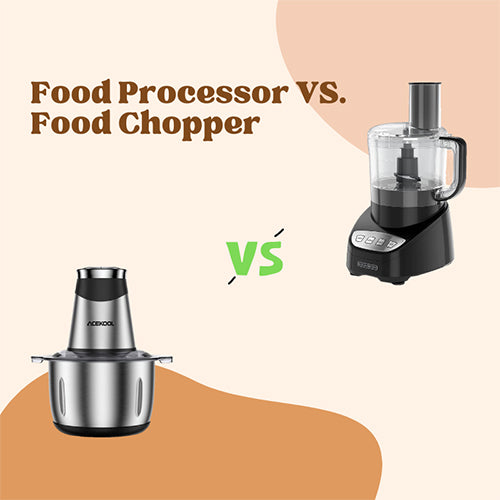 Difference Between A Food Chopper And Food Processor – Acekool