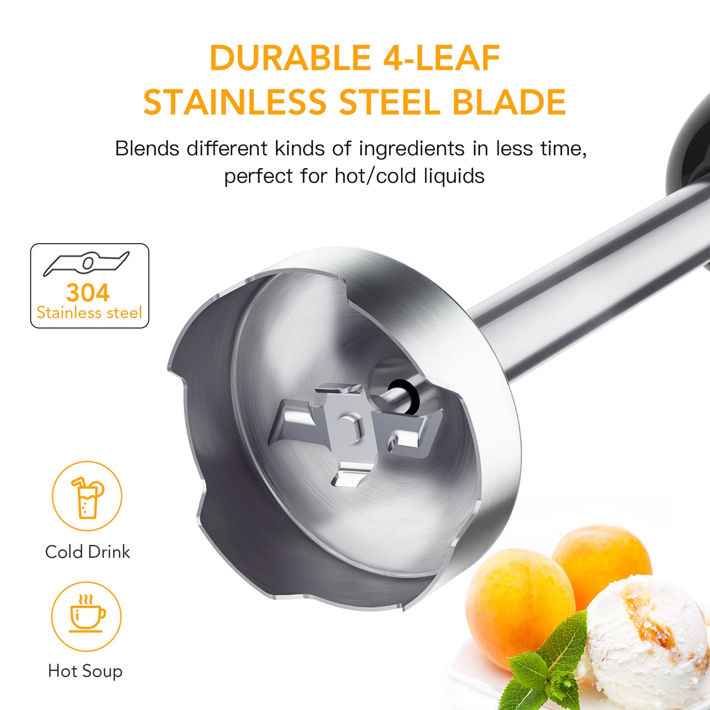 Acekool Blender BH1 - 5-in-1 Immersion Hand Blender