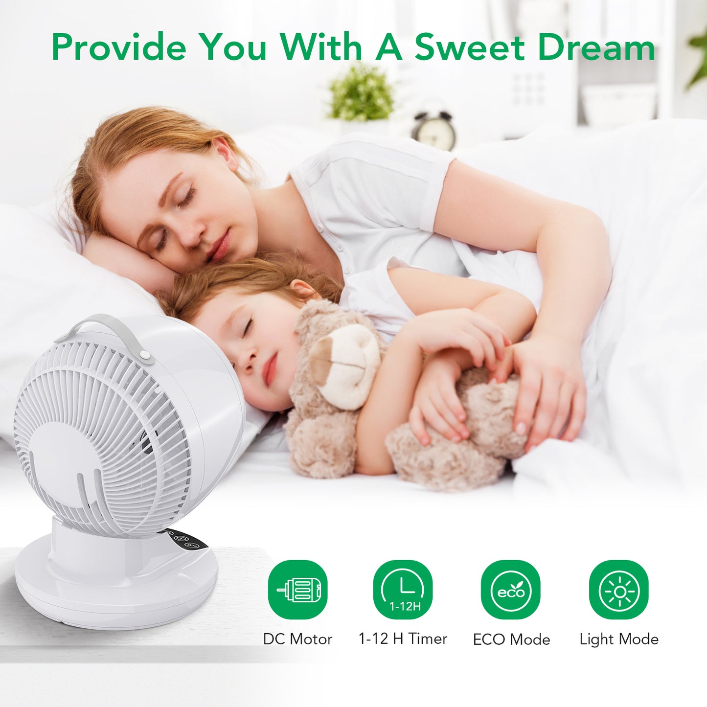 Acekool Fan ND1 - Touch Sensitive Cooling Air Circulator