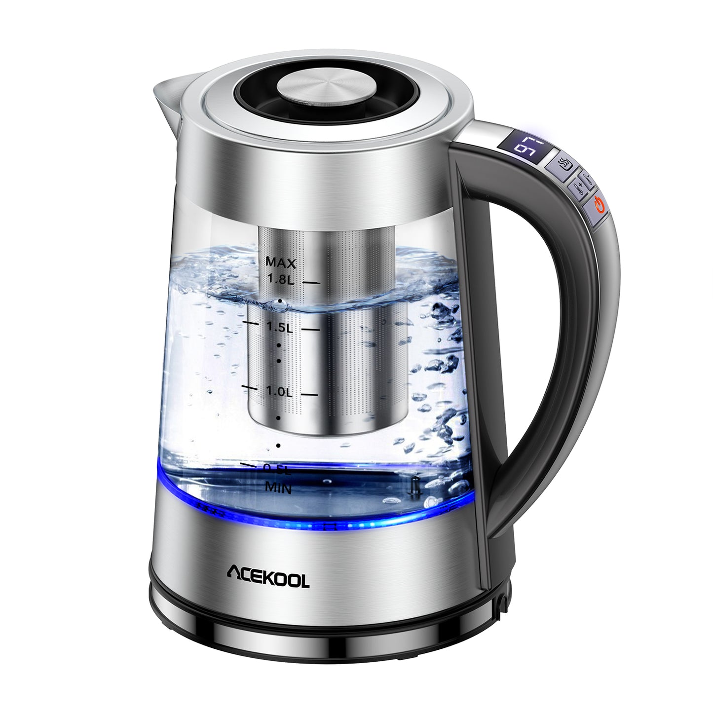 Acekool Kettle KB1 - 1.8L Glass Electric Tea Kettle