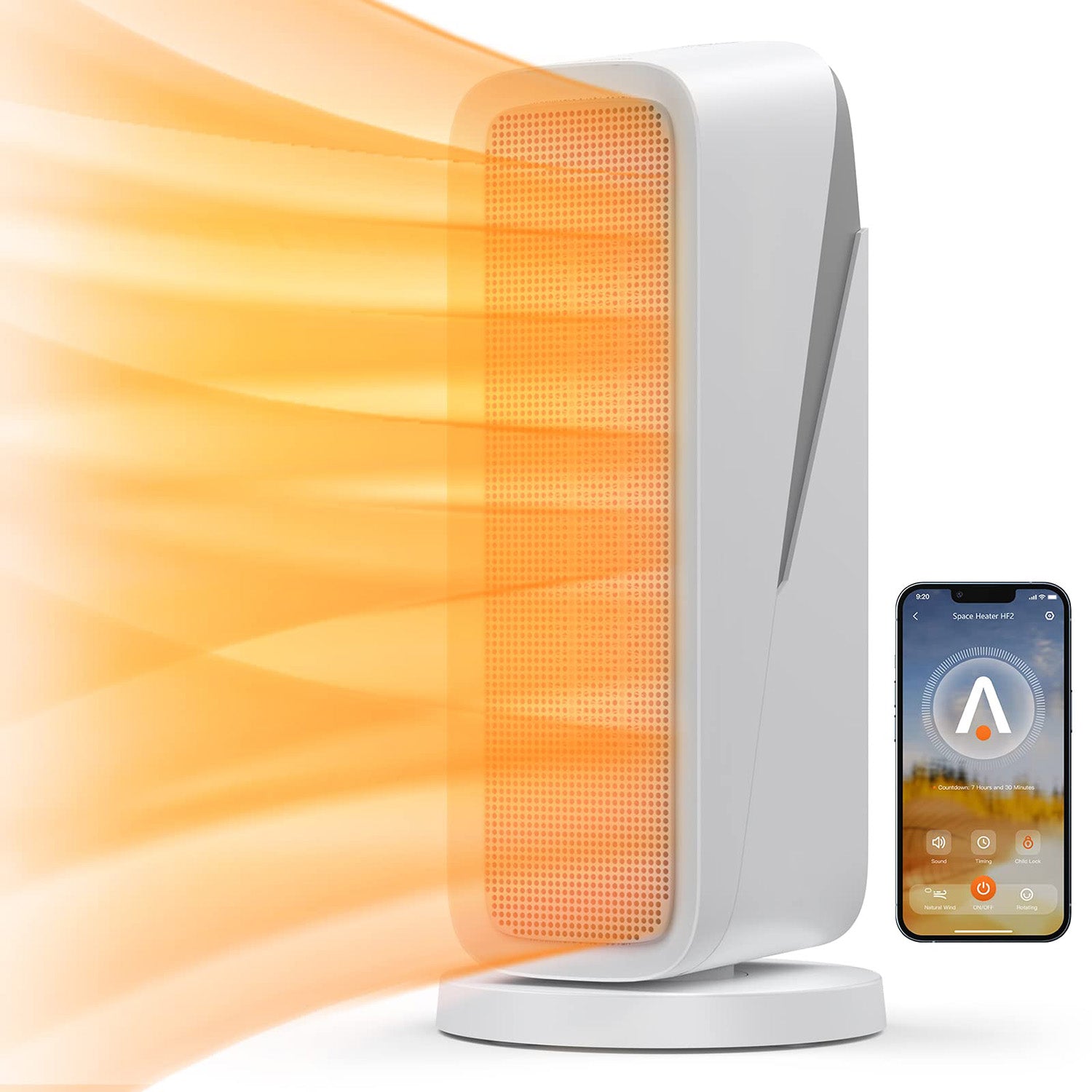 Acekool Space Heater HF2 Portable WiFi Space Heater 80 Oscillation