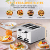 Acekool Toaster TA1 - Stainless Steel 4-Slice 7 Shades Toaster