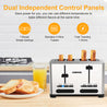 Acekool Toaster TA1 - Stainless Steel 4-Slice 7 Shades Toaster