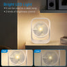 Acekool Fan ND2 - Rechargeable Desk Fan with Night Light