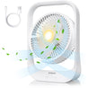 Acekool Fan ND2 - Rechargeable Desk Fan with Night Light